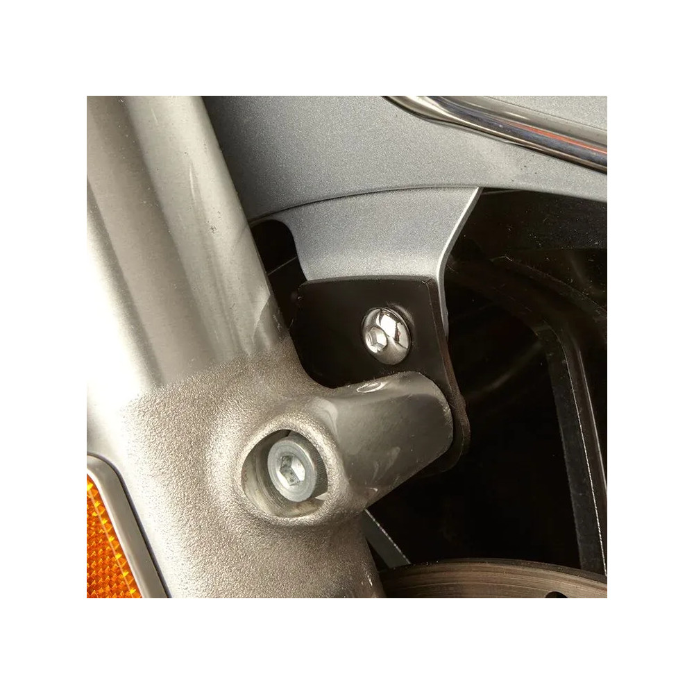 Fender Risers — 21", front, black powder-coated