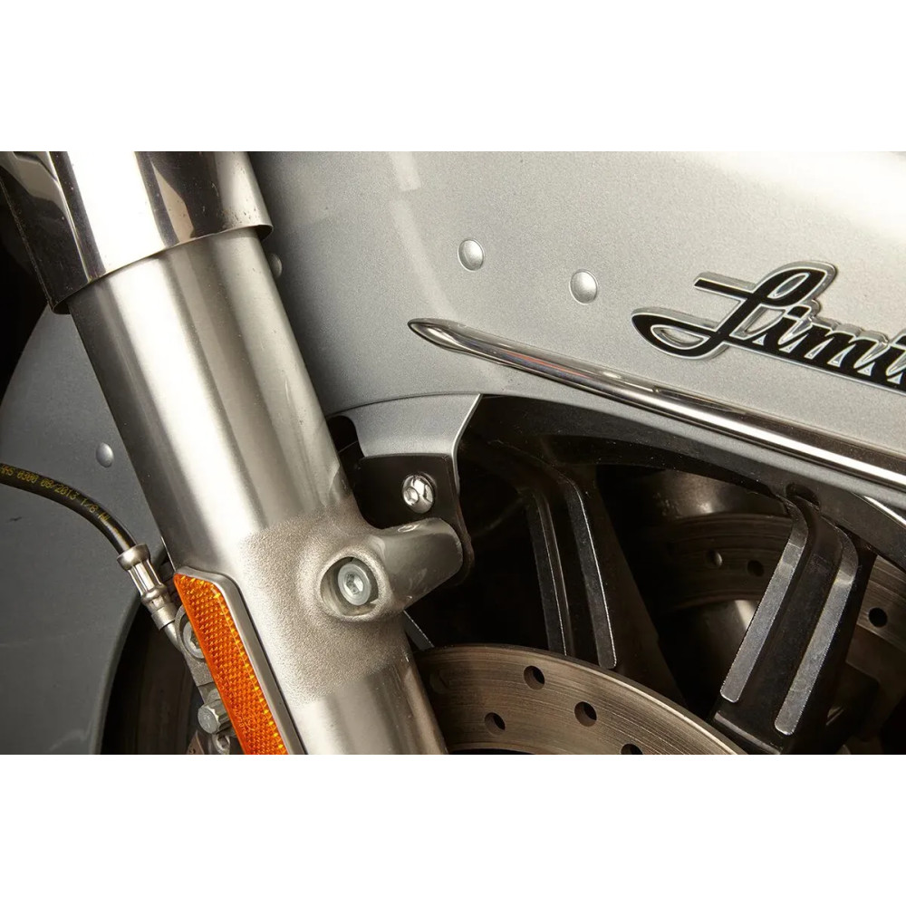 Fender Risers — 23" wheels, front mount, chrome