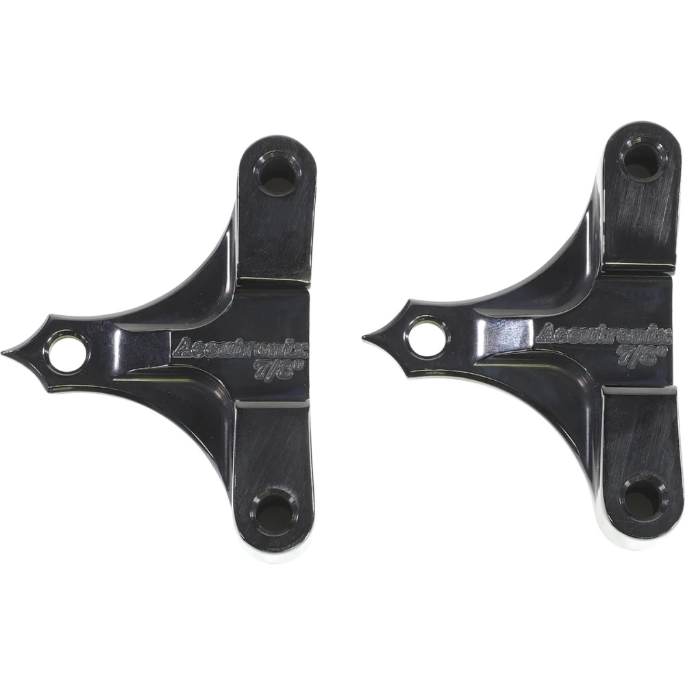 Separadores de guardabarros para Hot/Bagger Legs — 7/8" de ancho, para 14 cm (5-1/2") de guardabarros, negro anodizado