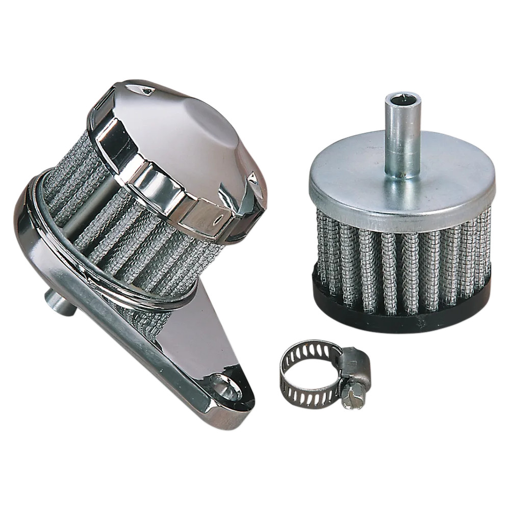 Crankcase Vent Filter — chrome base