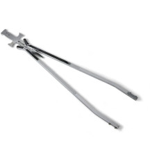 Daggertude Styled Sissy Bar Sticks — 762 mm (30") height, 22.23 cm (8-3/4") width, Chrome