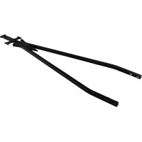 Daggertude Styled Sissy Bar Sticks — 30", 8-3/4", Black
