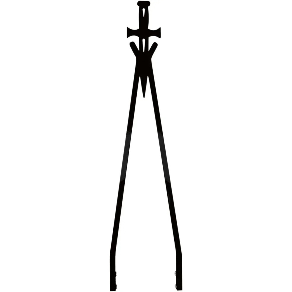 Daggertude Styled Sissy Bar Sticks — 30" height, 6-11/16" width, Black