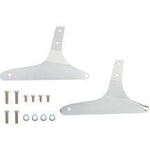 Square Sissy Bar — 356 mm (14"), pad 127×152 mm (5"×6"), Chrome