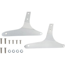 Sissy Bar redondo — 14" de altura, almohadilla 12" x 8-1/4", cromado