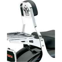 Square Sissy Bar — Chrome, 356 mm (14")