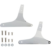 Round Sissy Bar — 14" height, 12" W x 8-1/4" H pad, Chrome