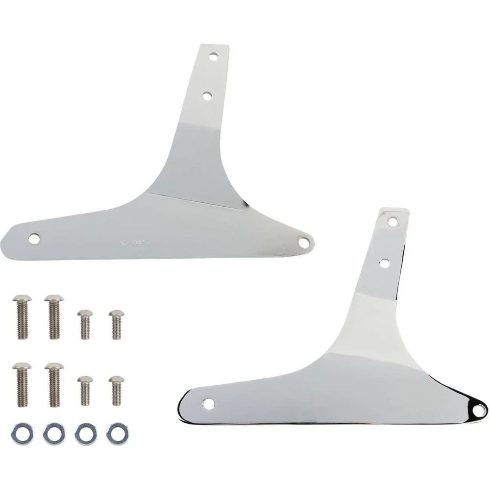 Sissy Bar redondo — 14" de altura, almohadilla 12" x 8-1/4", cromo