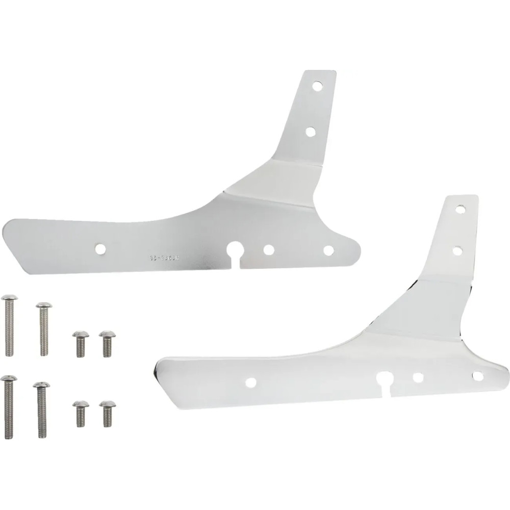 Square Sissy Bar — Height 279 mm (11"), Pad 127 mm (5") x 152 mm (6"), Chrome