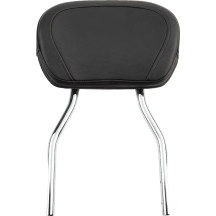 Round Sissy Bar — 17" height, 12" x 8-1/4" pad, chrome