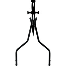 Daggertude Styled Sissy Bar Sticks — 18" (457 mm), Black