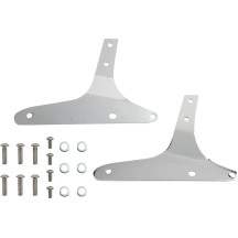 Sissy Bar cuadrado — Altura 356 mm (14"), almohadilla 127×152 mm (5"×6"), cromo