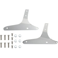 Square Sissy Bar — Height 356 mm (14"), Pad 127×152 mm (5"×6"), Chrome