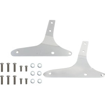 Round Sissy Bar — 17" height, 12" pad width, chrome