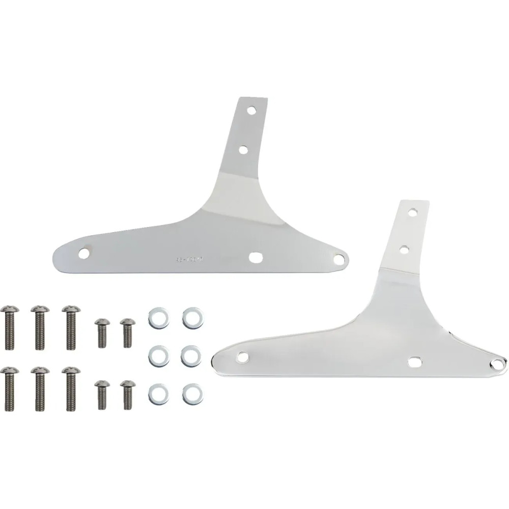 Round Sissy Bar — 17" height, 12" pad width, chrome