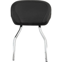 Round Sissy Bar — 17" height, 12" pad width, chrome