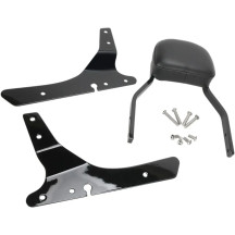 Square Sissy Bar — 11 in height, 5 in x 6 in pad, Black