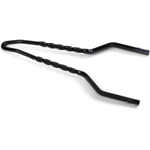Twisted Sticks Sissy Bar — 457 mm (18"), 21–22.2 cm (8-1/4"–8-3/4"), Black