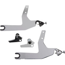 Kit de Respaldo Desmontable — 14" (356 mm), específico para cada moto, almohadilla 6" × 5" × 2", cromo