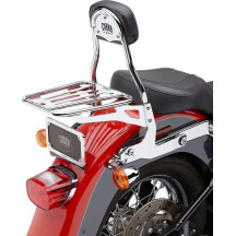 Detachable Backrest Kit — 356 mm (14 in), Fatboy, Chrome