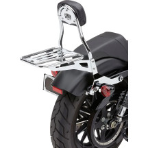 Detachable Backrest Kit — 6" W x 5" H x 2" D, 14" height, Chrome