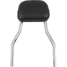 Detachable Backrest Kit — 6" W x 5" H x 2" D, 14" height, Chrome