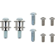 Kit de respaldo desmontable — 279 mm (11") de altura, cromado