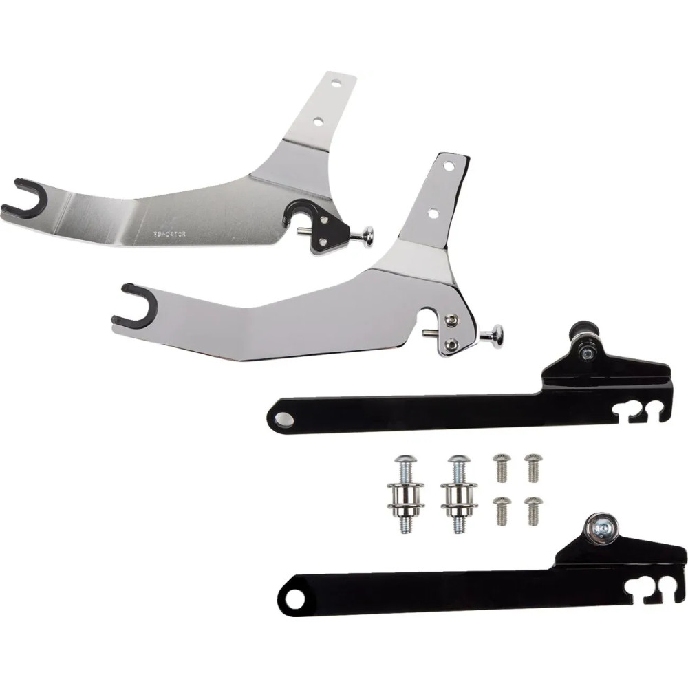 Kit de respaldo desmontable — 279 mm (11") altura, cromo