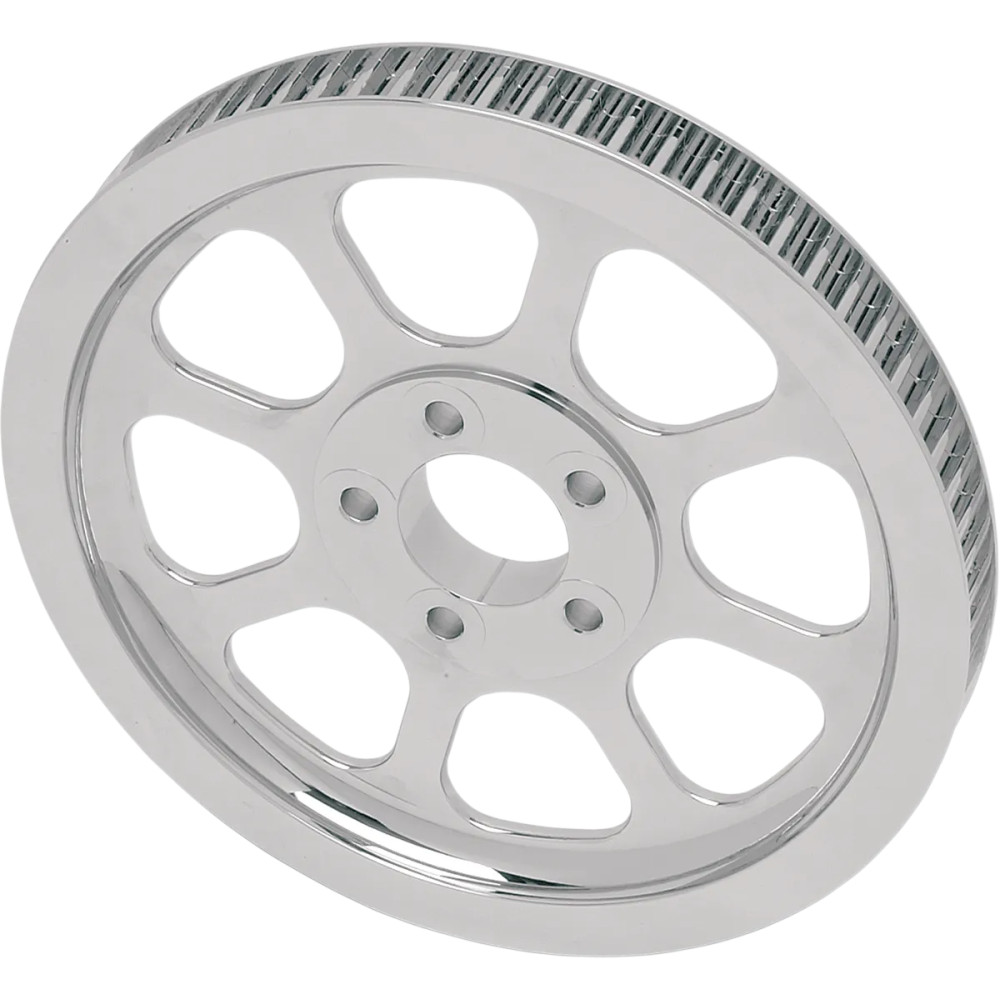 Rear Belt Pulley — 70-tooth, 2.20" center diameter, Polished Chrome