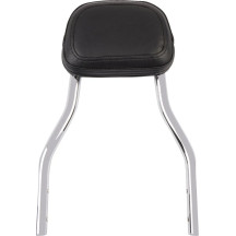 Kit de respaldo desmontable — 356 mm (14") de alto, almohadilla 6"×5"×2", Cromo