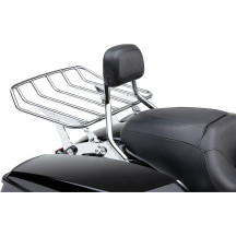 Short Detachable Backrest — 6.5" x 4.5", Chrome