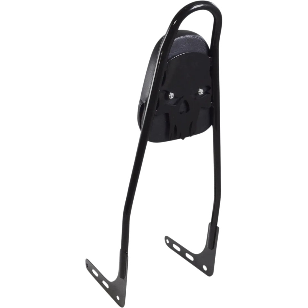One-Piece Sissy Bar — 25" height, 9" pad height, 7" pad width, Black