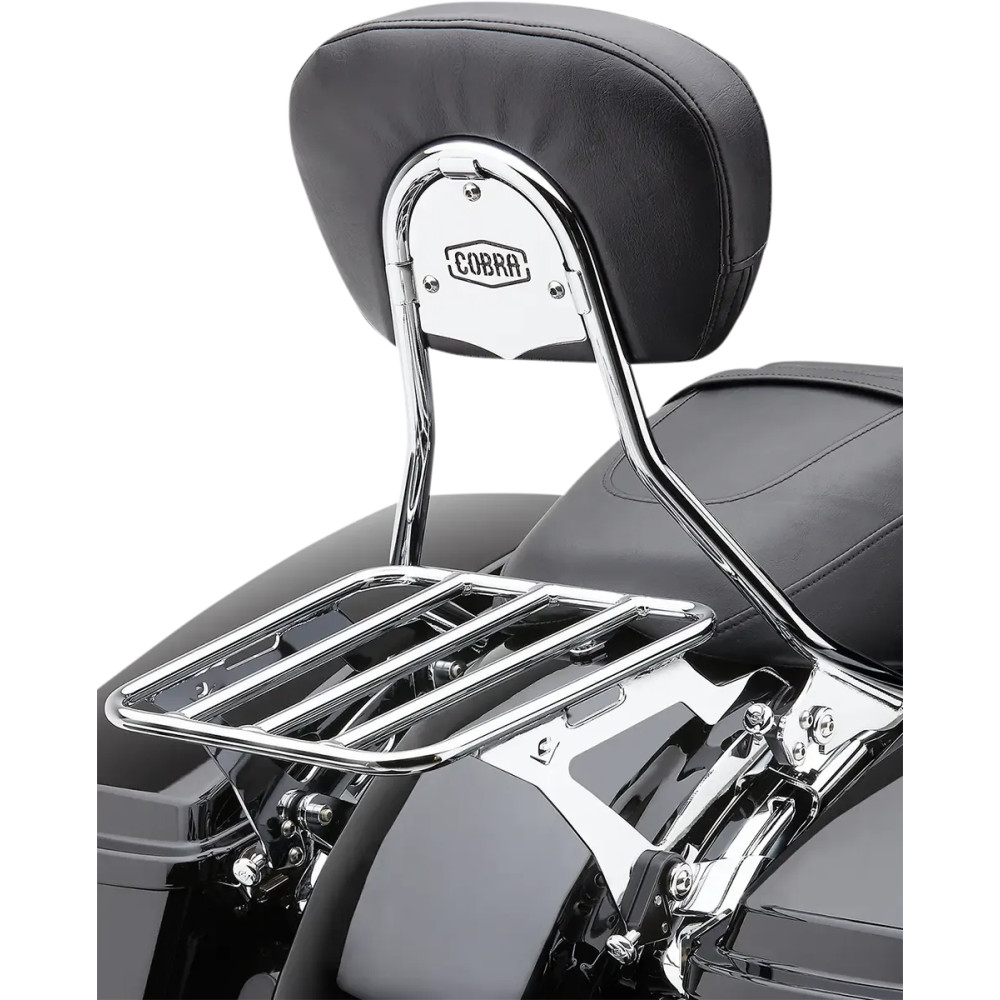 Detachable Backrest — Quick-Detach, 20 cm pad height, 28.5 cm pad width, Chrome