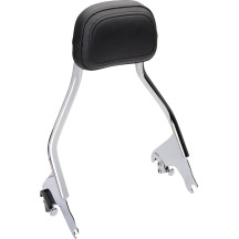 Short Detachable Backrest — 16.5 cm x 11.5 cm, Chrome