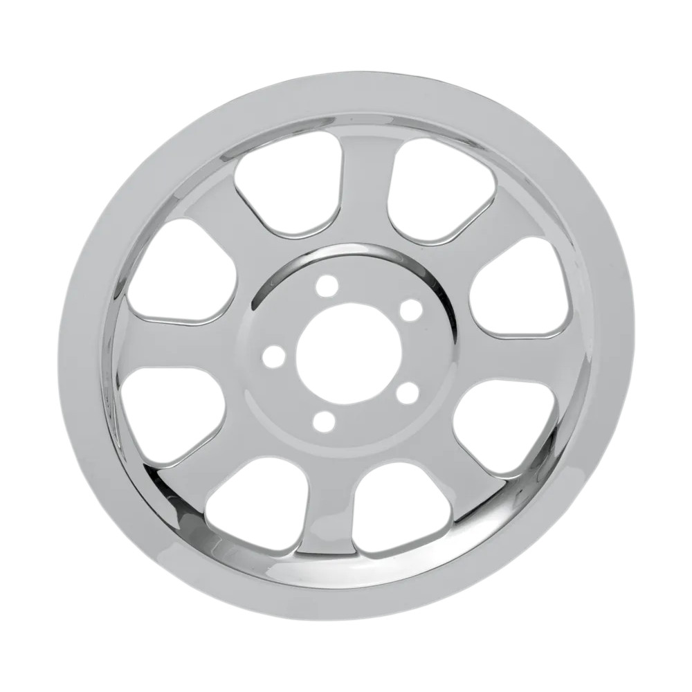 Inserto cromado exterior de polea trasera — 70 dientes