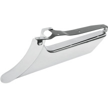 Protector de correa trasera — montaje inferior, cromado