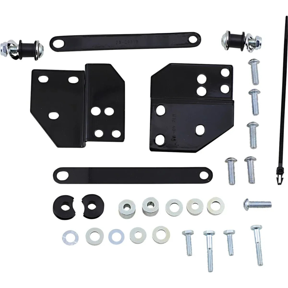 Detachable Tour Pack Rack Mounting Kit — Front, Black