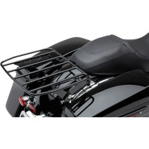 Big Ass® Detachable Luggage Rack — 14" L x 17.5" W, Black, Fits Cobra or Harley‑Davidson four-point docking kits