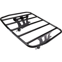 Big Ass® Detachable Luggage Rack — 14" L x 17.5" W, Black, Fits Cobra or Harley‑Davidson four-point docking kits