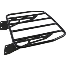 Luggage Rack — 5 in wider, 2.5 in longer, bolt-on, Black