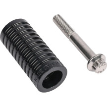 Shifter Peg — 2-1/8" L, 1" diameter, 5/16-24 thread, Black anodized