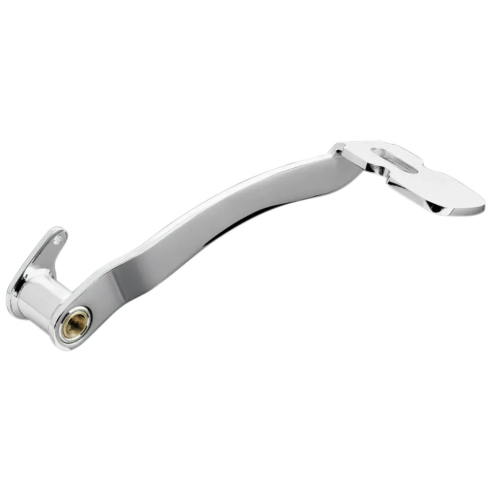 Extended Brake Pedal — Chrome, fits floorboard-equipped bikes