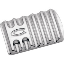 Brake Pedal Pad — Chrome, Billet Aluminum