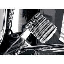 Brake Pedal Pad — Chrome, Billet Aluminum