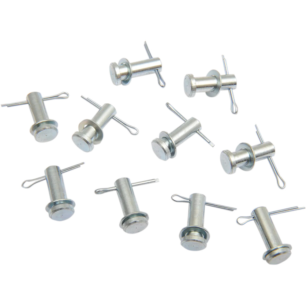 Brake Pedal Clevis Pin Kit — 10 Pack, Silver