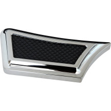 Instigator Rear Brake Pedal Cover — 6061 T-6 billet aluminum, black/chrome