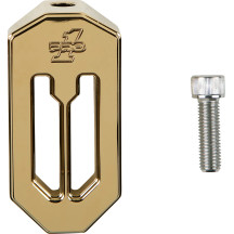 Reposapiés de freno Touring — Aluminio macizo, Dorado, con perno de montaje