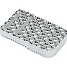 County Line Brake Pedal — 4.5 in x 2.75 in, Chrome