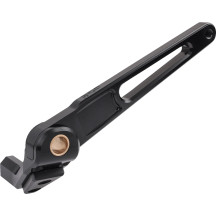 Billet Brake Arm — Black, hard-anodized, without brake pedal