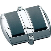 Brake Pedal Cover — Black, Chrome
